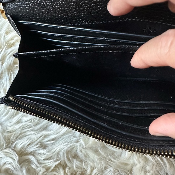 Tory Burch Britten purse bag chain wallet black leather new with tags! - Picture 8 of 14
